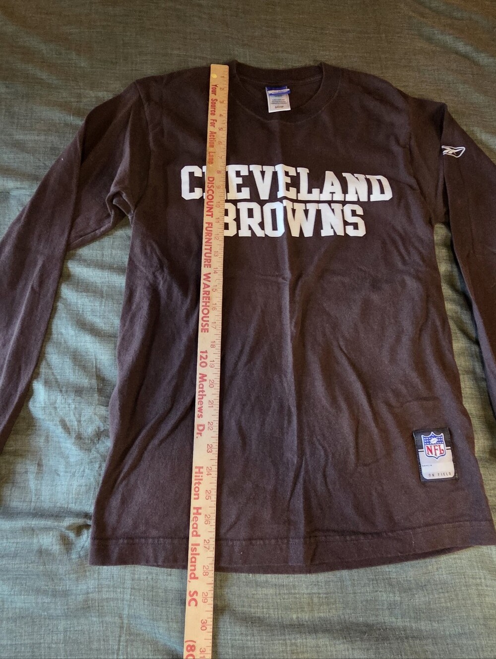 Cleveland Browns Long Sleeved Shirt Size Small - Picture 2 of 7